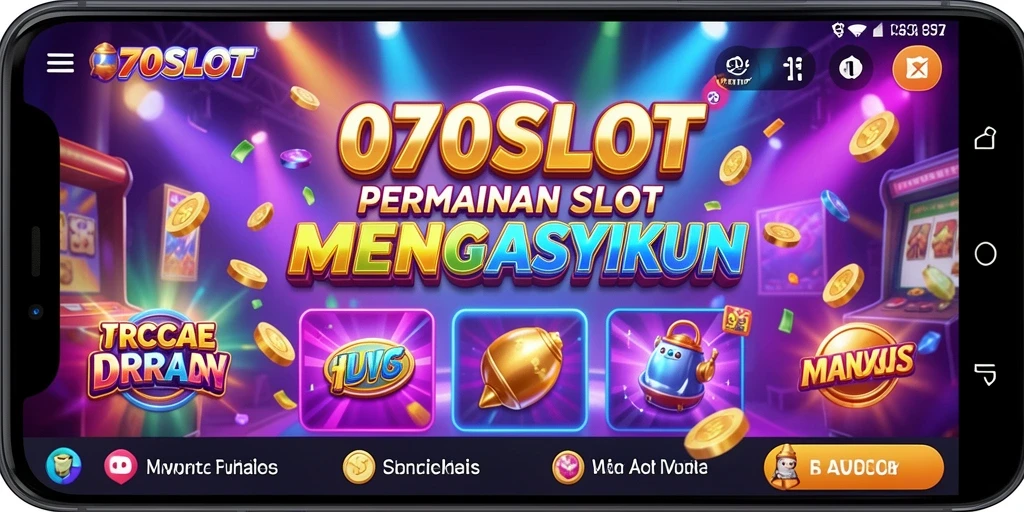 Tangkapan layar utama menunjukkan aktivitas permainan slot yang mendebarkan.