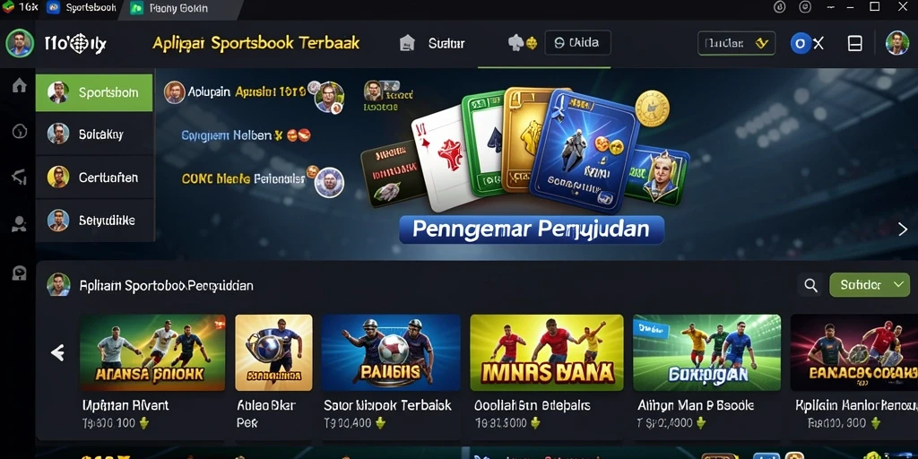 Tampilan antarmuka 116X saat taruhan olahraga berlangsung.