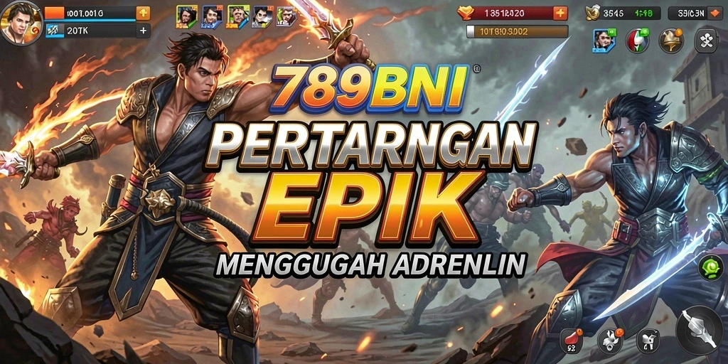 Tampilan screenshot gameplay 789BNI yang mendebarkan dalam pertarungan.