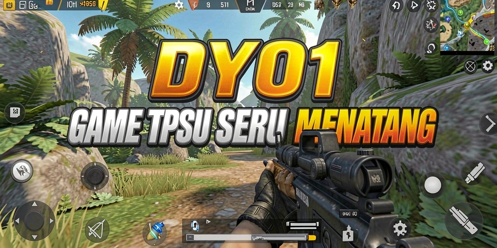 Tangkapan layar utama DY01 menunjukkan aksi pertempuran yang menegangkan.