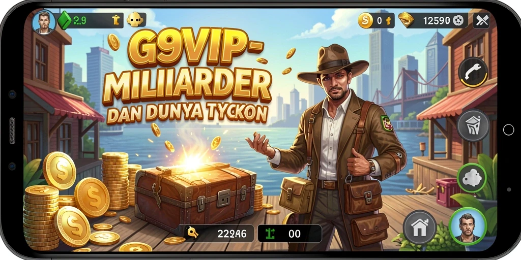Tampilan gameplay G9VIP yang memperlihatkan keseruan bermain Tycoon.