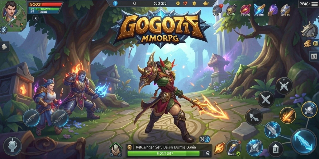 Tampilan menarik dari gameplay GOGO77 dalam dunia MMORPG.