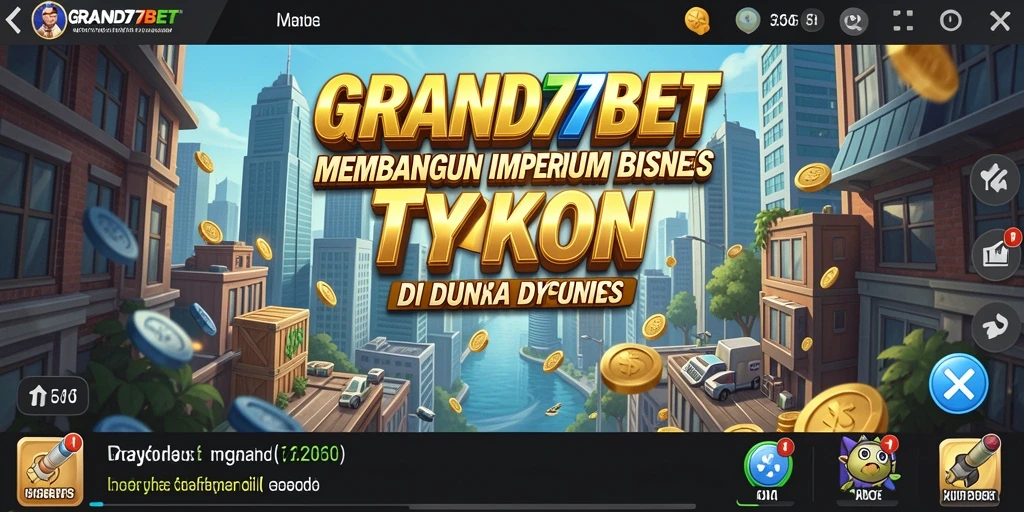 Tampilan gameplay GRAND77BET yang seru dalam pengelolaan bisnis Tycoon.