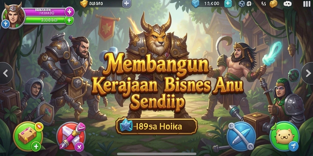 Tangkapan layar menampilkan aksi seru dalam game Tycoon H89.