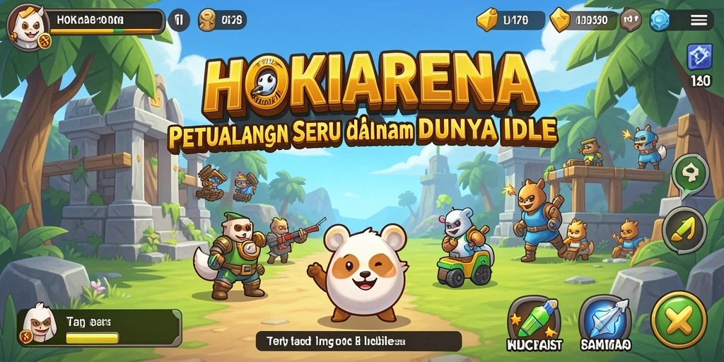 Tampilan gameplay HOKIARENA yang seru dan menawan.