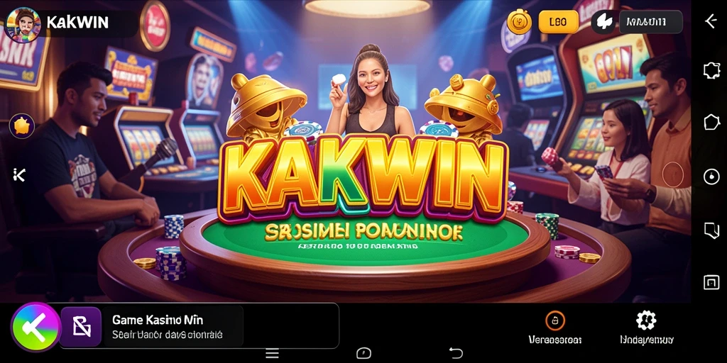 Screenshoot gameplay KAKWIN menampilkan fitur kasino yang menarik dan menantang.