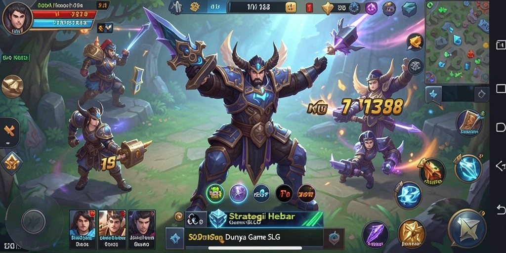 Tampilan permainan SLG yang menarik dan strategis.