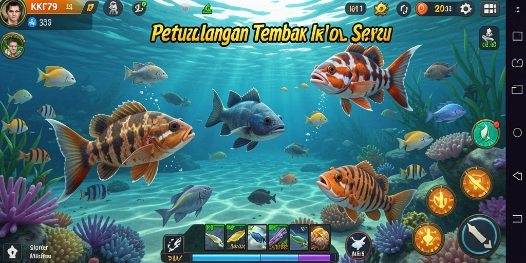 Tampilan menarik dari gameplay Tembak Ikan KPK79.
