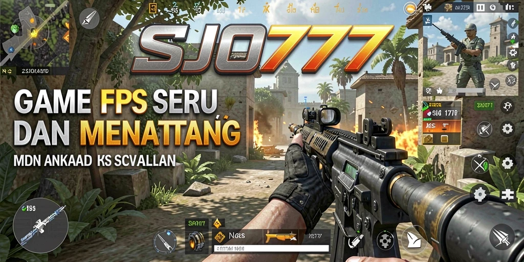 Tangkapan layar menunjukkan aksi baku tembak yang mendebarkan di SJO777.