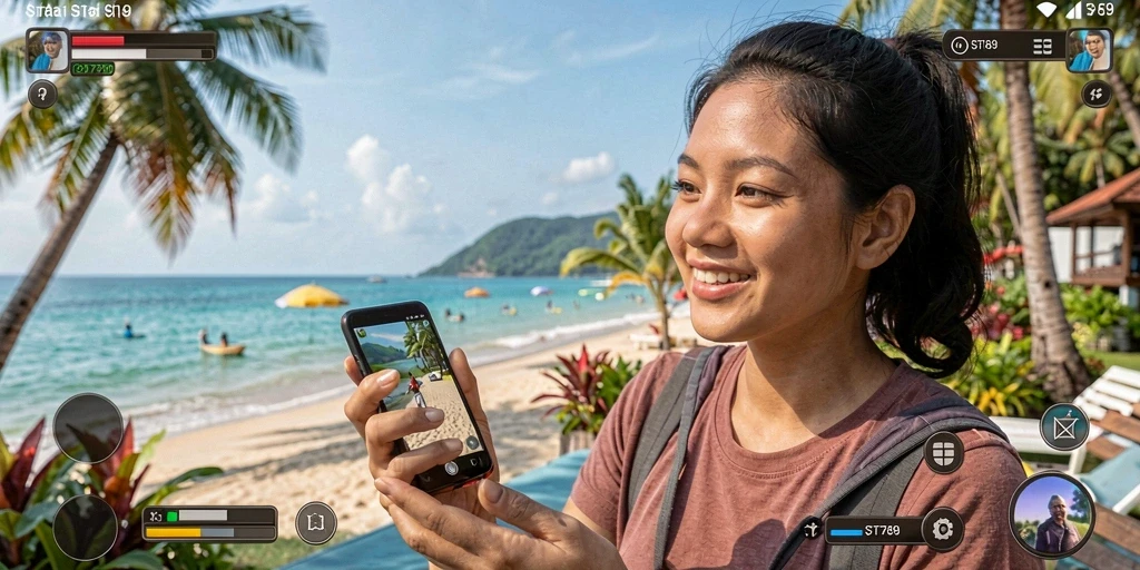 Tampilan gameplay ST789 dengan grafik ceria dan tantangan menarik.
